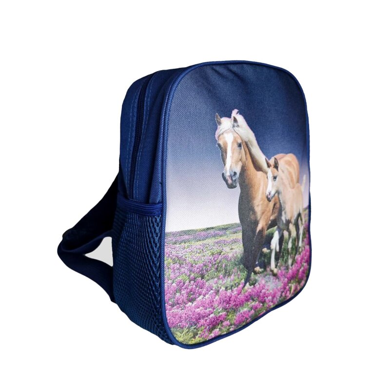 Kinder-Rucksack Mit Aquarell-Pferd – Für Kindergarten & Vorschule, Leicht & Geräumig